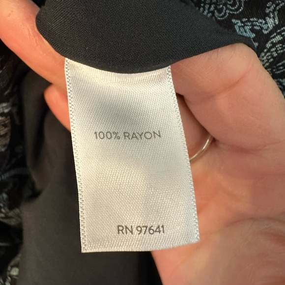 NWT J Jill sleeveless pleated maxi dress black/blue floral paisley XL - Picture 7 of 8